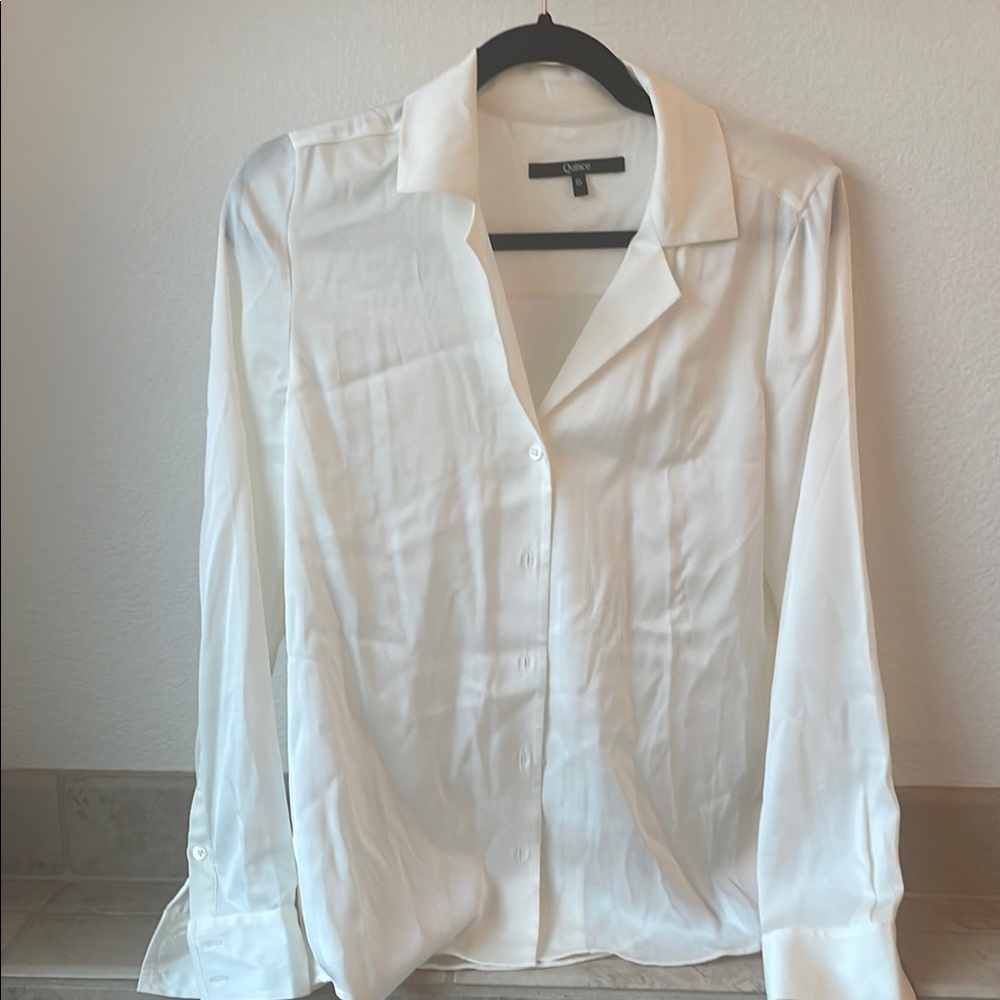 Quince Silk Blouse Size Small